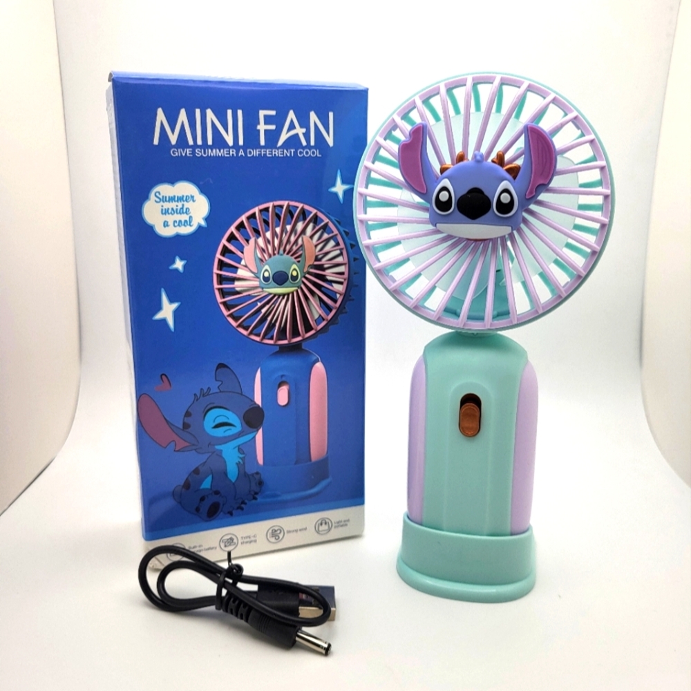 STITCH Rechargeable Handheld Mini Fan NIB
